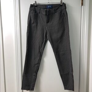 Old Navy Women's Black Patterned Ankle Pants